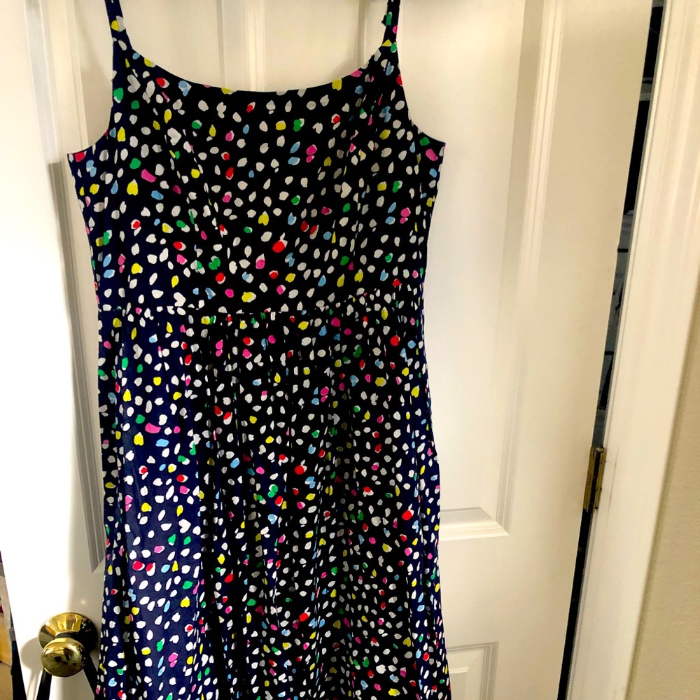 Polka dot midi dress